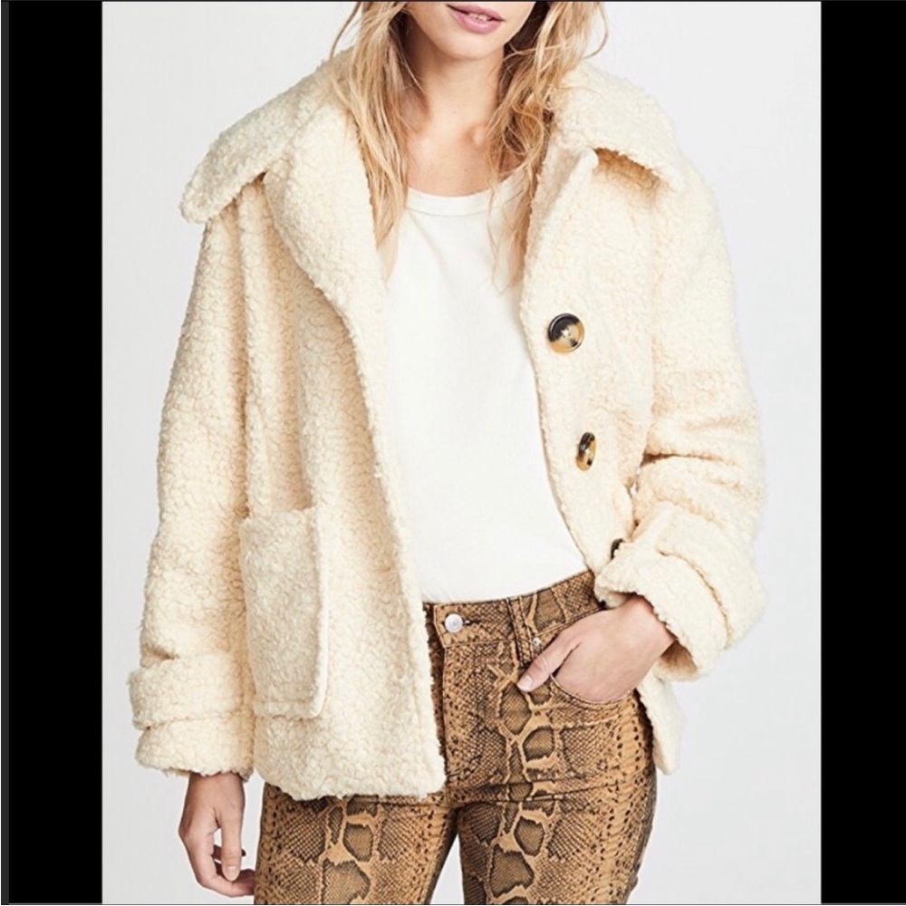 Free People Teddy Coat Size Medium